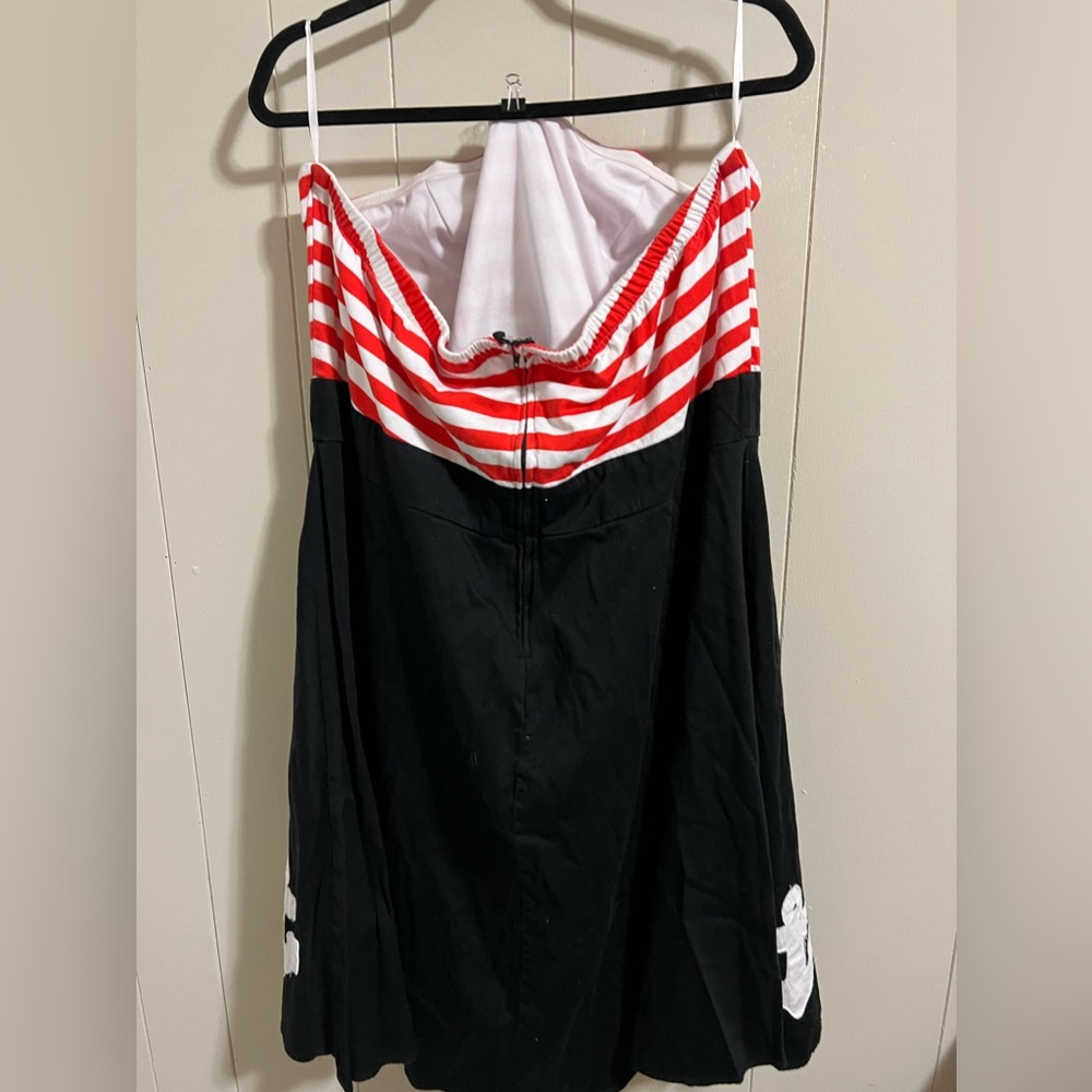Torrid Retro Chic plus size 26 4x nautical rockabilly dress stripes and anchors - Picture 7 of 9